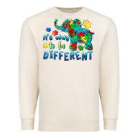 Sandshell it's okay to be different elephant autism awareness Premium Sweatshirt - BarkalooDesign