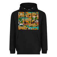 Black school bus cactus sunflower Heavyweight Hoodie - Artiststas