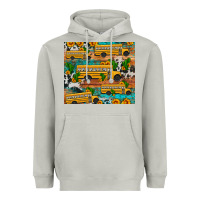 Moon Dust school bus cactus sunflower Heavyweight Hoodie - Artiststas