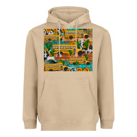 Mushroom school bus cactus sunflower Heavyweight Hoodie - Artiststas