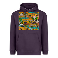 Plum school bus cactus sunflower Heavyweight Hoodie - Artiststas