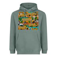 Sage school bus cactus sunflower Heavyweight Hoodie - Artiststas