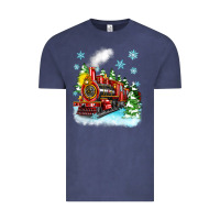 Vintage Denim christmas polar express Vintage Tee - Zillion Design Studio