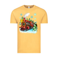 Vintage Mustard christmas polar express Vintage Tee - Zillion Design Studio