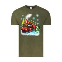 Vintage Olive christmas polar express Vintage Tee - Zillion Design Studio
