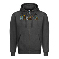 Charcoal Heather blessed meemaw Zipper Hoodie - CowhideDigitalArt