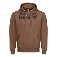 Chestnut blessed meemaw Zipper Hoodie - CowhideDigitalArt