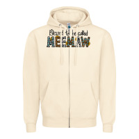 Sandshell blessed meemaw Zipper Hoodie - CowhideDigitalArt