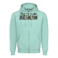 Seafoam blessed meemaw Zipper Hoodie - CowhideDigitalArt