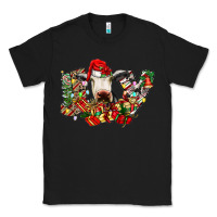 Black christmas joy cow Classic Tee - CowhideDigitalArt