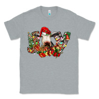 Heather Grey christmas joy cow Classic Tee - CowhideDigitalArt