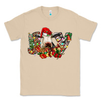 Mushroom christmas joy cow Classic Tee - CowhideDigitalArt
