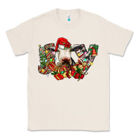 Natural christmas joy cow Classic Tee - CowhideDigitalArt