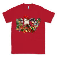 Red christmas joy cow Classic Tee - CowhideDigitalArt