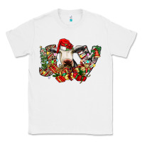 White christmas joy cow Classic Tee - CowhideDigitalArt