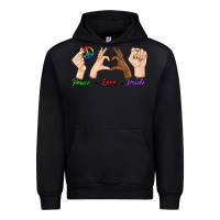 Black Peace Love Pride Urban Hoodie - BundleAndBundleShop