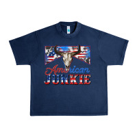 Navy American junkie Urban Heavy Tee - Zillion Design Studio
