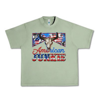 Oil Green American junkie Urban Heavy Tee - Zillion Design Studio