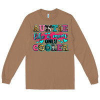 Toasted Coconut auntie like a mom only cooler Long Sleeve Tee - Zillion Design Studio