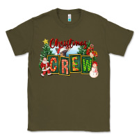 Army Green Christmas Crew Classic Tee - FaDigitalArtStudio