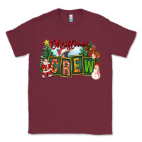 Burgundy Christmas Crew Classic Tee - FaDigitalArtStudio