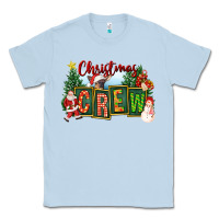 Dusty Blue Christmas Crew Classic Tee - FaDigitalArtStudio