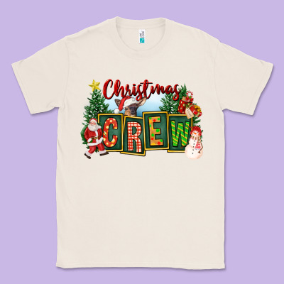 Christmas Crew Classic Tee Designed By Fadigitalartstudio