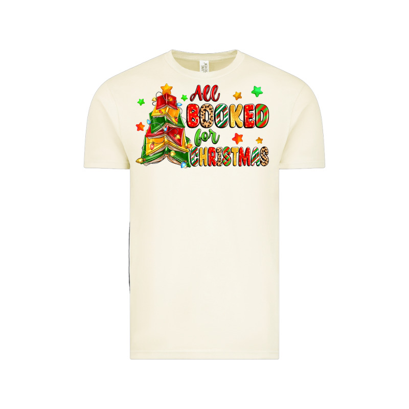 All Booked For Christmas Vintage Tee by Zillion Design Studio | Teevron