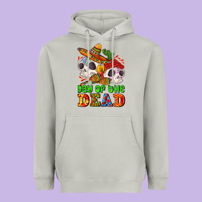Mexican Day Of The Dead Heavyweight Hoodie Designed By Adodesignshop