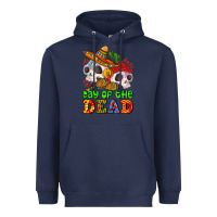 Navy mexican day of the dead Heavyweight Hoodie - AdoDesignShop