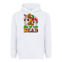 White mexican day of the dead Heavyweight Hoodie - AdoDesignShop