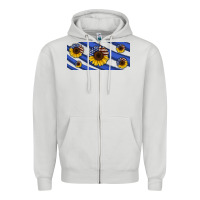 Dove Grey american flag sunflowers 16oz libbey cup Zipper Hoodie - HRA Design Shop