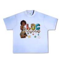 Grape Ice afro woman loc queen Urban Heavy Tee - texasbilliewilder