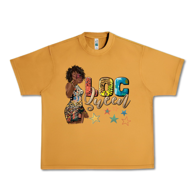 Afro Woman Loc Queen Urban Heavy Tee by texasbilliewilder | Teevron