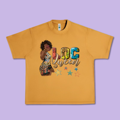 Urban Heavy Tee afro woman loc queen