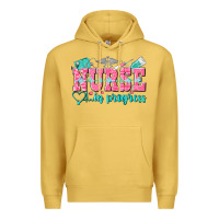 Antique Gold nurse in progress Premium Hoodie - NancyCooperArtShop