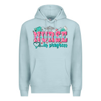 Blue Mist nurse in progress Premium Hoodie - NancyCooperArtShop