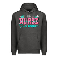 Charcoal Heather nurse in progress Premium Hoodie - NancyCooperArtShop