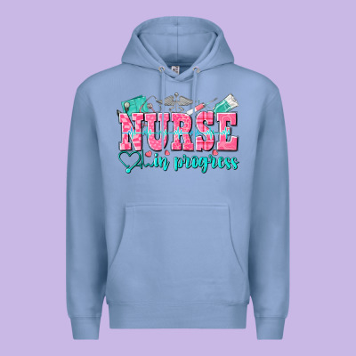 Nurse In Progress Premium Hoodie Designed By Nancycooperartshop