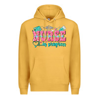 Mustard nurse in progress Premium Hoodie - NancyCooperArtShop