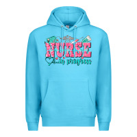 Ocean Blue nurse in progress Premium Hoodie - NancyCooperArtShop