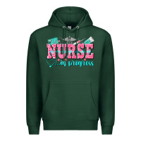 Sports Green nurse in progress Premium Hoodie - NancyCooperArtShop