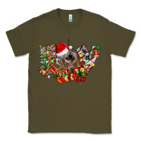 Army Green christmas joy highland cow Classic Tee - CowhideDigitalArt