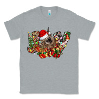 Heather Grey christmas joy highland cow Classic Tee - CowhideDigitalArt