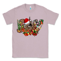 Lilac christmas joy highland cow Classic Tee - CowhideDigitalArt