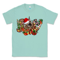 Seafoam christmas joy highland cow Classic Tee - CowhideDigitalArt
