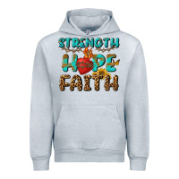 Heather Grey Strength Hope Faith Urban Hoodie - BundleAndBundleShop