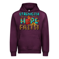 Mauve Wine Strength Hope Faith Urban Hoodie - BundleAndBundleShop