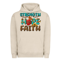Pigment French Oak Strength Hope Faith Urban Hoodie - BundleAndBundleShop