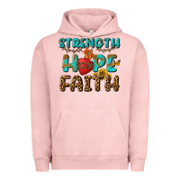 Pigment Salmon Strength Hope Faith Urban Hoodie - BundleAndBundleShop